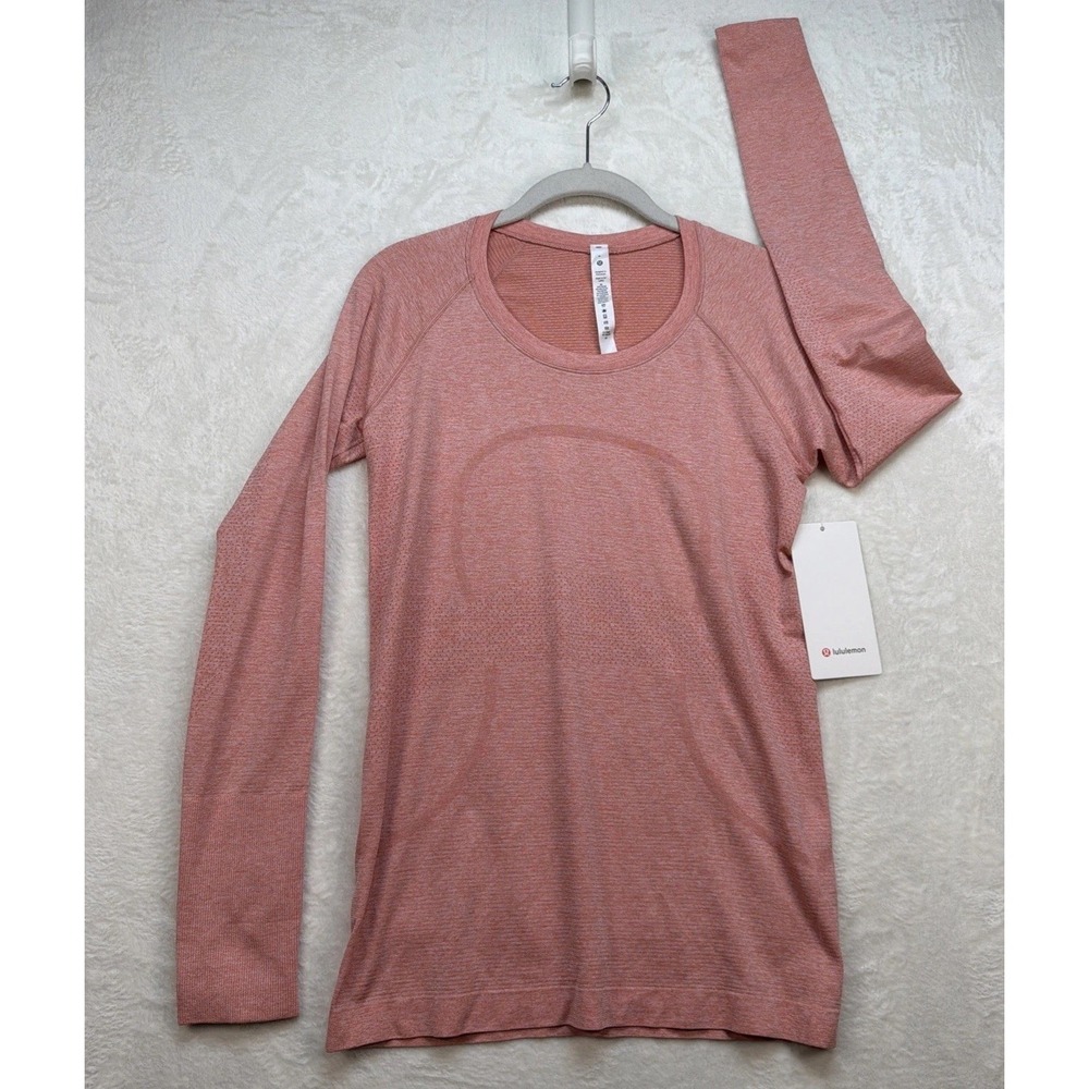 Lululemon Swiftly Tech Long Sleeve Shirt 2.0 Pink Athletic Top Womens 8
